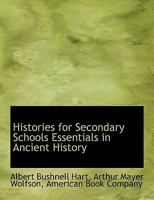 Histories for Secondary Schools Essentials in Ancient History 101031596X Book Cover