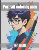 portrait coloring men: 20 mens portrait with intricate designs B0C5YMDQL4 Book Cover