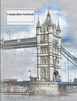 Composition Notebook: Architecture Bridge City Towers Buildings Drawings Plans Designs Themed Composition Notebook - 120 Pages (60 Sheets) – ... - 7.44” x 9.69” - Glossy Paperback Cover 1798553090 Book Cover