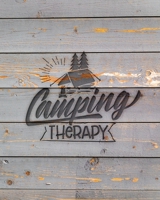 Camping Therapy: Family Camping Planner & Vacation Journal Adventure Notebook | Rustic BoHo Pyrography - Gray Boards 1650279299 Book Cover