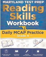 MARYLAND TEST PREP Reading Skills Workbook Daily MCAP Practice Grade 4: Preparation for the MCAP English Language Arts Assessments B0842MYR8B Book Cover