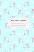 Cute Baby Sheep Theme Wide Ruled Line Paper 1674303815 Book Cover