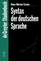 Syntax Der Deutschen Sprache (De Gruyter Studienbuch) 3110156660 Book Cover