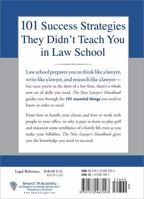 The The New Lawyer's Handbook: 101 Things They Don't Teach You in Law School 1572487097 Book Cover