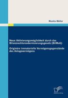 Neue Aktivierungsm Glichkeit Durch Das Bilanzrechtsmodernisierungsgesetz (Bilmog): Origin Re Immaterielle Verm Gensgegenst Nde Des Anlageverm Gens 3836687917 Book Cover