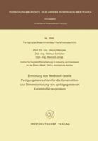 Ermittlung Von Werkstoff- Sowie Fertigungskennzahlen Fur Die Konstruktion Und Dimensionierung Von Spritzgegossenen Kunststofferzeugnissen 3531028928 Book Cover