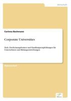 Corporate Universities 383864204X Book Cover