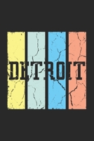Detroit: Notebook A5 Size, 6x9 inches, 120 lined Pages, Michigan Detroit USA State 1696086027 Book Cover
