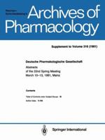 Deutsche Pharmakologische Gesellschaft 3662386682 Book Cover