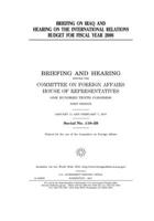 Briefing on Iraq and hearing on the international relations budget for fiscal year 2008 1708263365 Book Cover