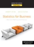 Statistics for Business Instructor's EDI 0321286162 Book Cover