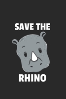 Nashorn Rhino Notizbuch: Nashorn Rhino Notizbuch für Liebhaber / Notizheft / Notizblock A5 (6x9in) Dotted Notebook / Punkteraster / 120 gepunktete Seiten (German Edition) 1671709675 Book Cover