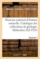 Muséum national d'histoire naturelle. Catalogue des collections de géologie 2329044615 Book Cover
