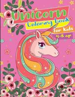 Unicorn Coloring Books for Kids 4-8: Pink Horse Funny Best Relaxing Activities 35 Unique Designs for Girls Daughter 179137347X Book Cover