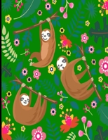 Alex: Dark Green Sloth Sketch Book, 366 Pages Sketch Pad, Sloth Sketchbook, Cute Sloth Cover Drawing Book 1710978201 Book Cover