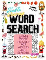 Large Print Word Search Book, 111 Food & Beverage Themed Search Puzzles for Adults and Seniors (8.5x11"): Memory Enhancing Wordsearch Puzzles with ... for 2023 (Fun Activity Books by William Rice) 1954262809 Book Cover