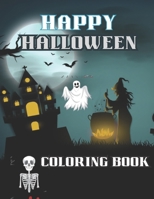 happy Halloween coloring book: Happy Halloween book for kids B0CFD9MHC9 Book Cover