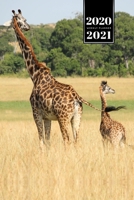 Giraffe Safari Week Planner Weekly Organizer Calendar 2020 / 2021 - Parent and Kid: Cute Wildlife Animal Pet Bullet Journal Notebook Diary in 6” x 9” Inch Pocket Size 1675860556 Book Cover