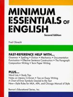 Minimum Essentials of English 0812015223 Book Cover
