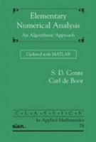 Elementary Numerical Analysis: An Algorithmic Approach 0070124477 Book Cover