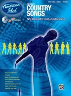 American Idol Country Songs (Songbook & Sing-Along CD) 0739045695 Book Cover