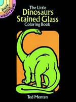 The Little Dinosaurs Stained Glass Coloring Book 0486260496 Book Cover