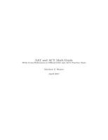 SAT and ACT Math Guide 1546606041 Book Cover