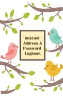 Internet Address & Password Logbook: Birds On White Cover Extra Size (5.5 x 8.5) inches, 110 pages 1718906773 Book Cover