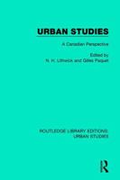 Urban Studies: Canadian Perspective 1138051098 Book Cover