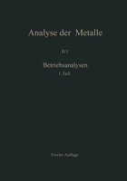 Betriebsanalysen: Erster Teil 3642855806 Book Cover