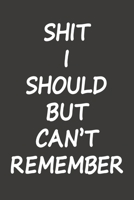 Shit I Should But Can't Remember: Password Logbook, Computer Accessory Gift, Secret Password And Username Holder 1661241425 Book Cover