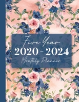 2020-2024 Five Year Monthly Planner: 60 Monthly Calendars with Monthly Focus, Goals, and To-Do List 1675634386 Book Cover