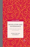 Devolution and Governance: Wales Between Capacity and Constraint 1137436735 Book Cover