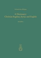 A Dictionary: Christian Sogdian, Syriac and English 3752000120 Book Cover