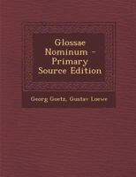 Glossae Nominum 1289394423 Book Cover