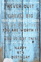 You Are Stronger Than You Think Never Quit Prove Them Wrong Dream Big You Have What It Takes Think Positive You Are Worth It Dont Stop Believing ... 8TH Birthday Gift / Journal / Notebook / Card 1696792266 Book Cover