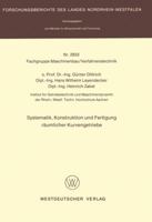 Systematik, Konstruktion Und Fertigung Raumlicher Kurvengetriebe 3531028332 Book Cover