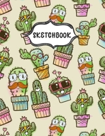 Sketchbook: Cactus Mexico Style Sketching Book To Practice Drawing & Doodling, Artist Paint Pad, Large Blank Pages (8.5 x 11 in) 1674060548 Book Cover