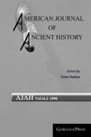 American Journal of Ancient History 14.2 1463206887 Book Cover