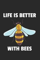 Biene Honigbiene Notizbuch: Biene Honigbiene Notizbuch für Liebhaber / Notizheft / Notizblock A5 (6x9in) Dotted Notebook / Punkteraster / 120 gepunktete Seiten (German Edition) 1672926882 Book Cover