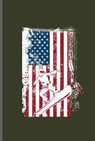 Flag Patriotic Skiing: Winter Sports Snowboarding, Skiing notebooks gift (6x9) Dot Grid notebook to write in 1096475243 Book Cover