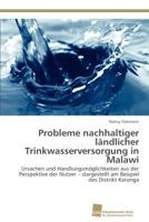 Probleme Nachhaltiger Landlicher Trinkwasserversorgung in Malawi 3838102355 Book Cover