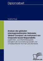 Analyse Des Globalen Interorganisationalen Netzwerks 'Global Compact' ALS Instrument Von Corporate Social Responsibility 3836656426 Book Cover