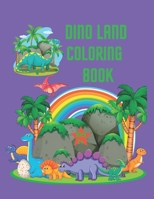 DINO LAND COLORING BOOK B0BW2JDH85 Book Cover
