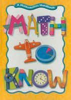Great Source Math to Know: Student Edition Handbook (hardcover) 2000 0669471542 Book Cover