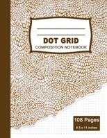 Dot Grid Composition Notebook: Beautiful and Large (8.5 x 11 inches) - 100+ Dotted Pages Black Dotted Notebook - Journal for School and College Students, Artists, Planners, and Designers - Alligator S 108935729X Book Cover