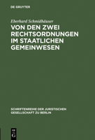 Von Den Zwei Rechtsordnungen Im Staatlichen Gemeinwesen 3110011131 Book Cover