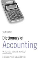 Dictionary of Accounting: Over 6,000 terms clearly defined B007YW5M4Q Book Cover
