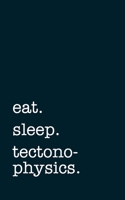 eat. sleep. tectonophysics. - Lined Notebook: Writing Journal 1692093525 Book Cover