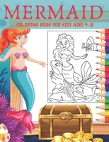 Mermaid Coloring Book for Kids Ages 4-8: 50 Cute, Unique Coloring Gorgeous Pages For Boys And Girls B08G9N3TX7 Book Cover